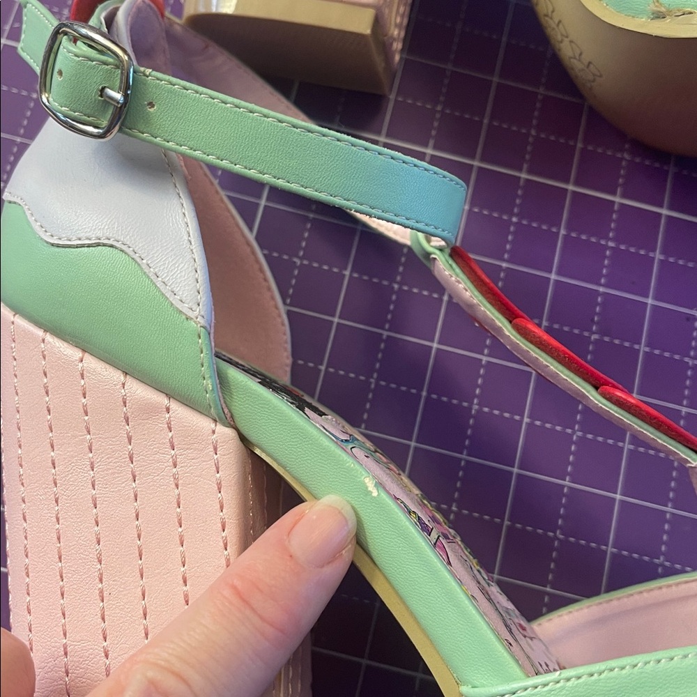 Iron Fist Multicolor Heart and Rainbow Heels - Picture 7 of 14